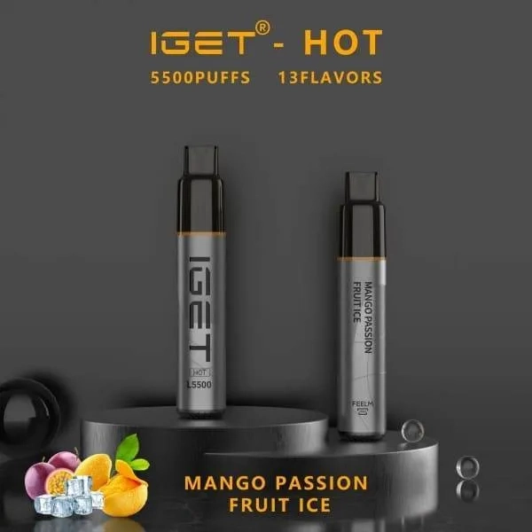IGET HOT 5500 Puffs Blackberry Ice