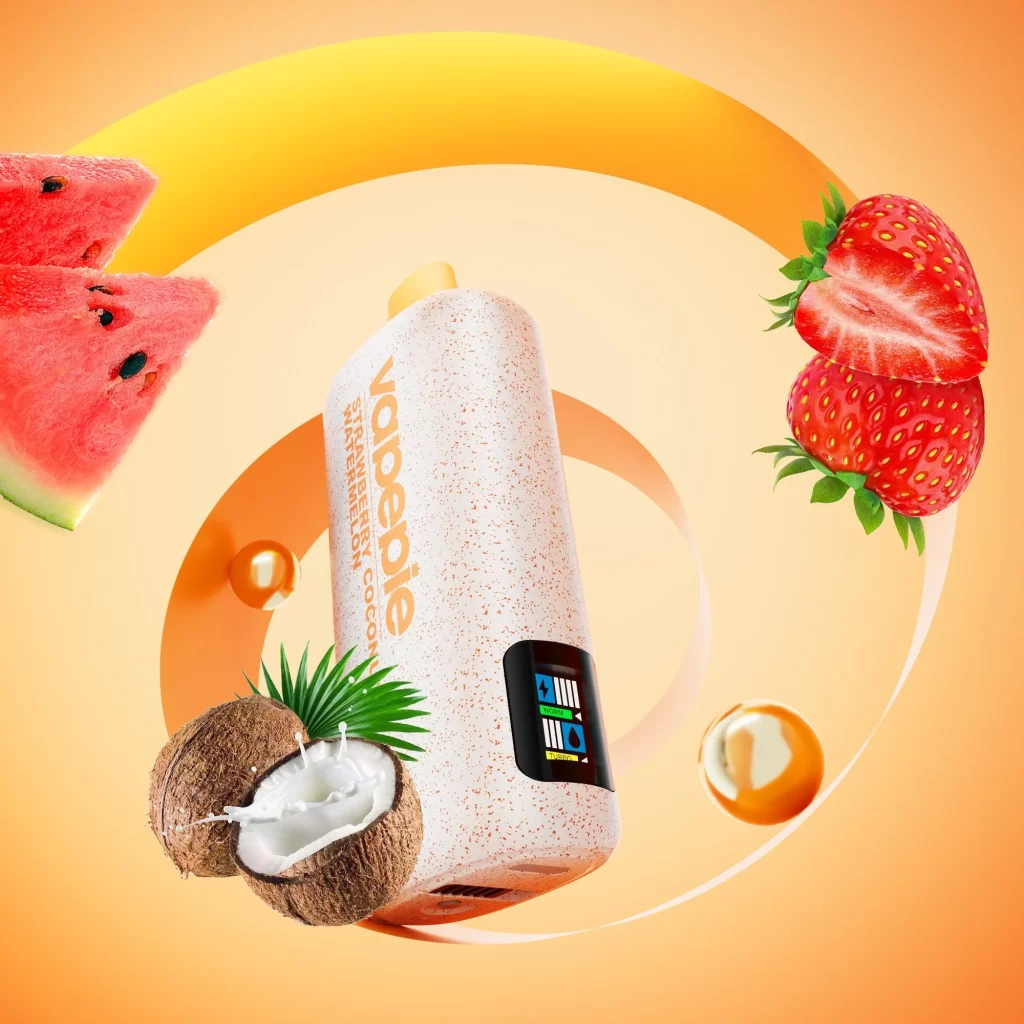 Vapepie Powergo 9800 Puffs Strawberry Coconut Watermelon