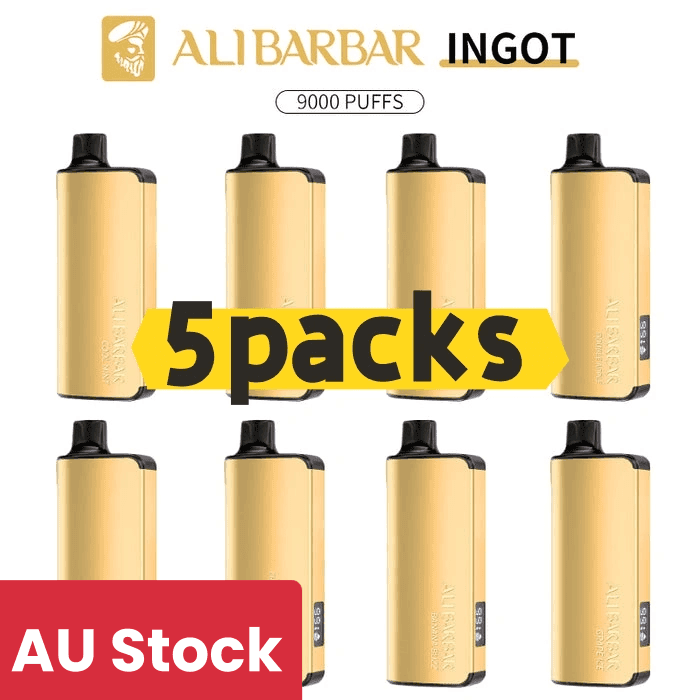Alibarbar Ingot 9000 puffs-5 pack Multiple flavors(Ship from Sydney)