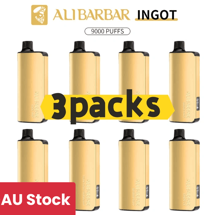 Alibarbar Ingot 9000 puffs-3 pack Multiple flavors(Ship from Sydney)